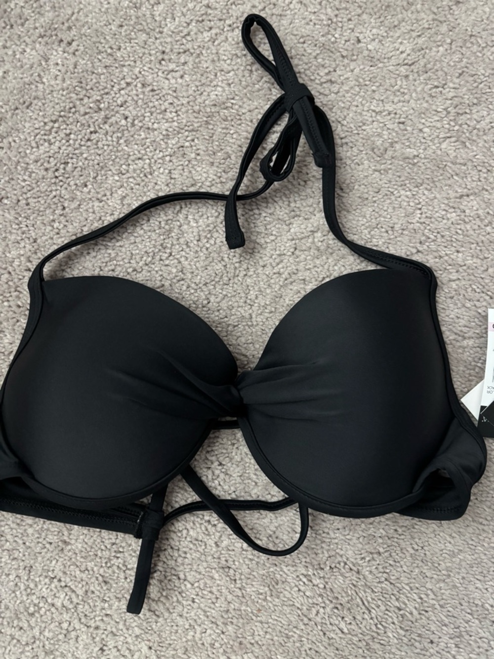 California waves women’s black swim‎ top D/DD